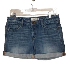 Abercrombie and Fitch women's blue jean shorts, 4